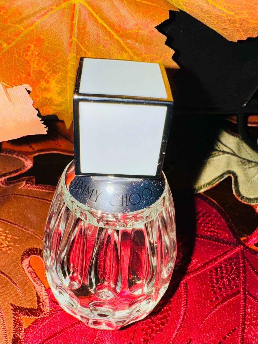 NWOB Jimmy Choo Floral Crystal Accent Bottle Perfume 1.3 oz